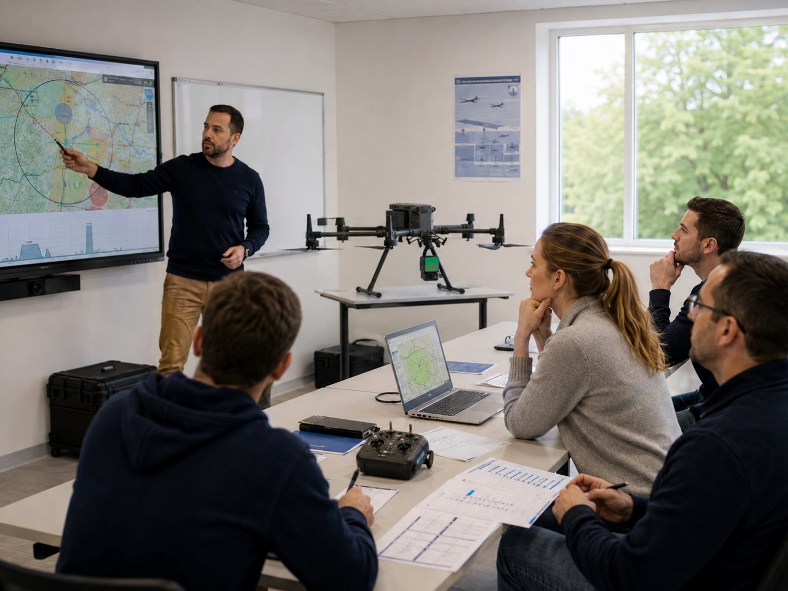 Salle de formation drone du campus TELEPILOTE