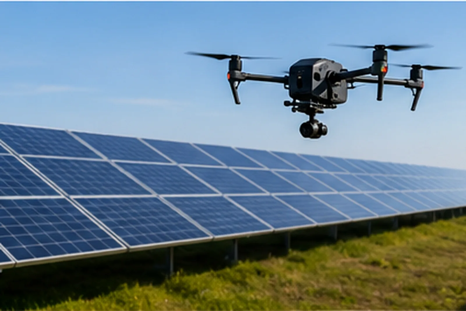 Inspection de panneaux photovoltaïques par drone