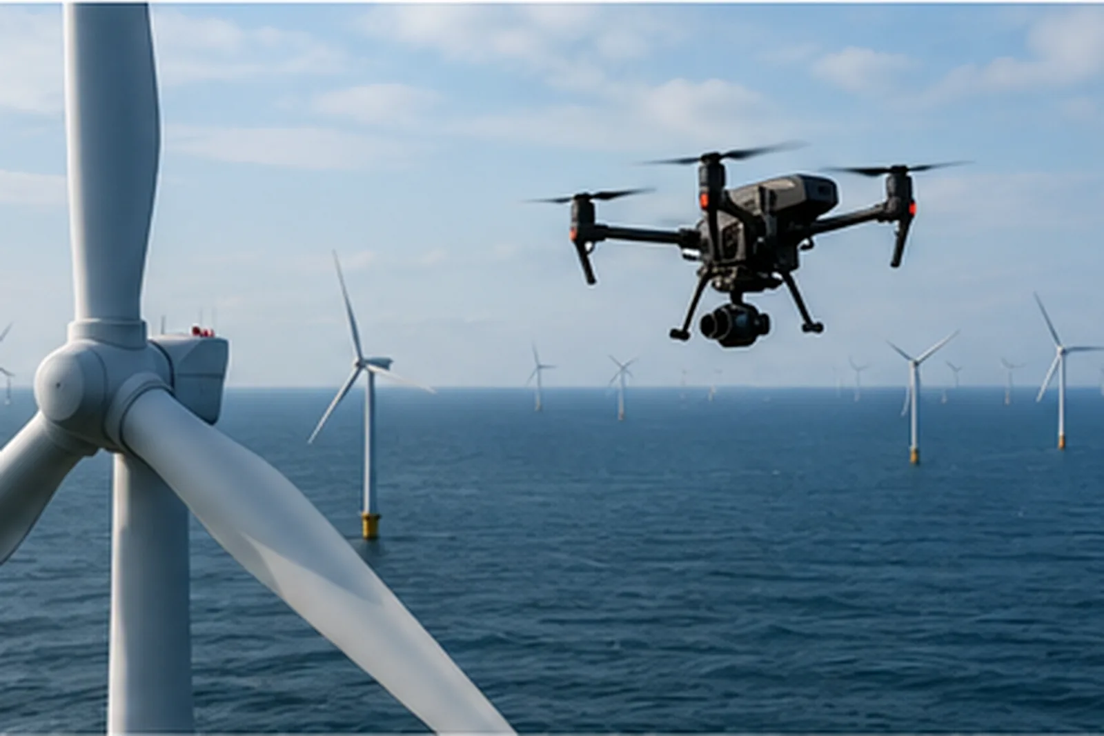 Inspection d'éolienne par drone