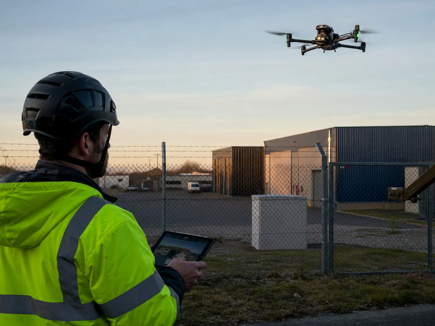 Surveillance de site par drone (DJI Matrice 30T)