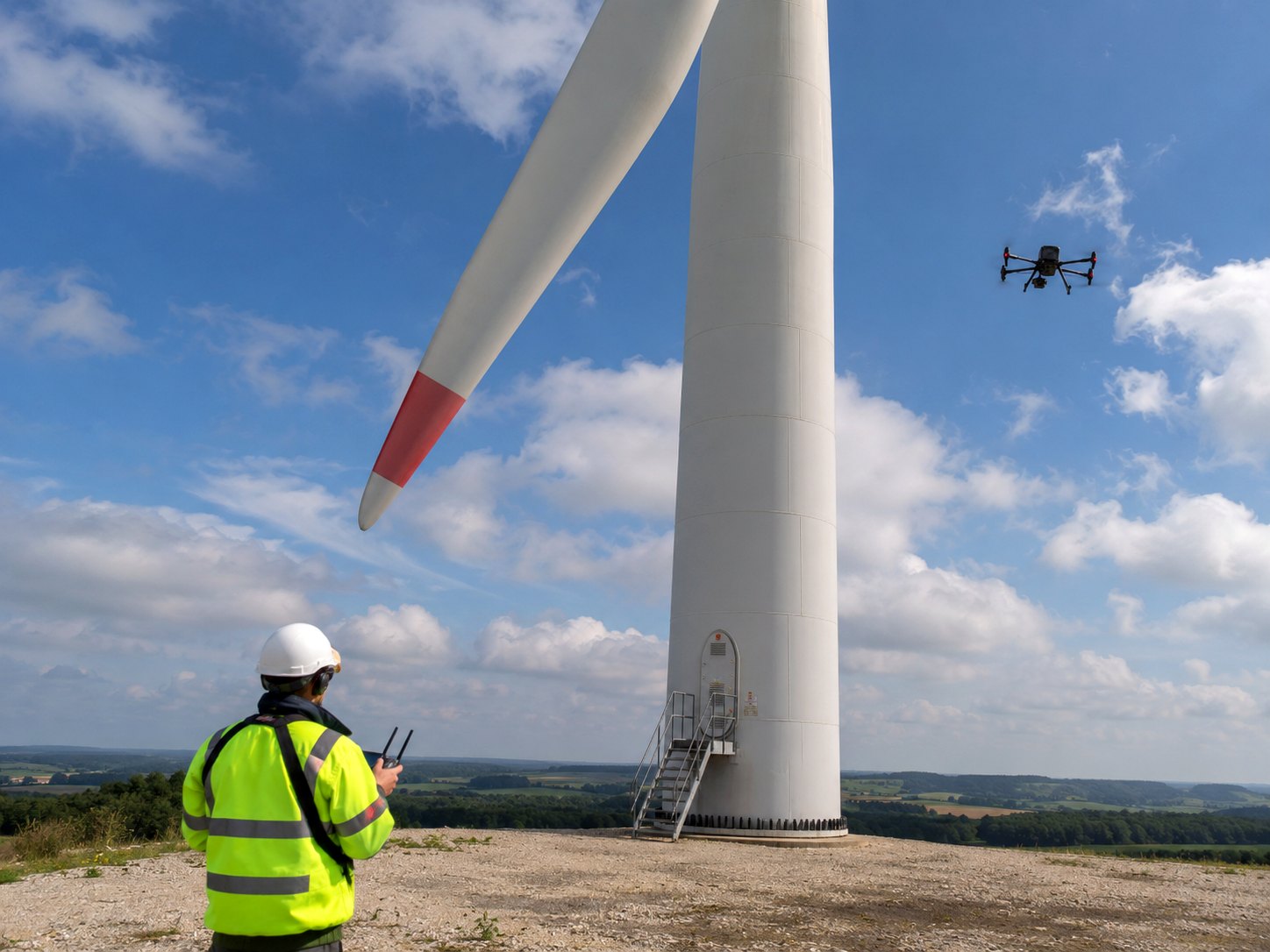 Énergie — drone professionnel en mission