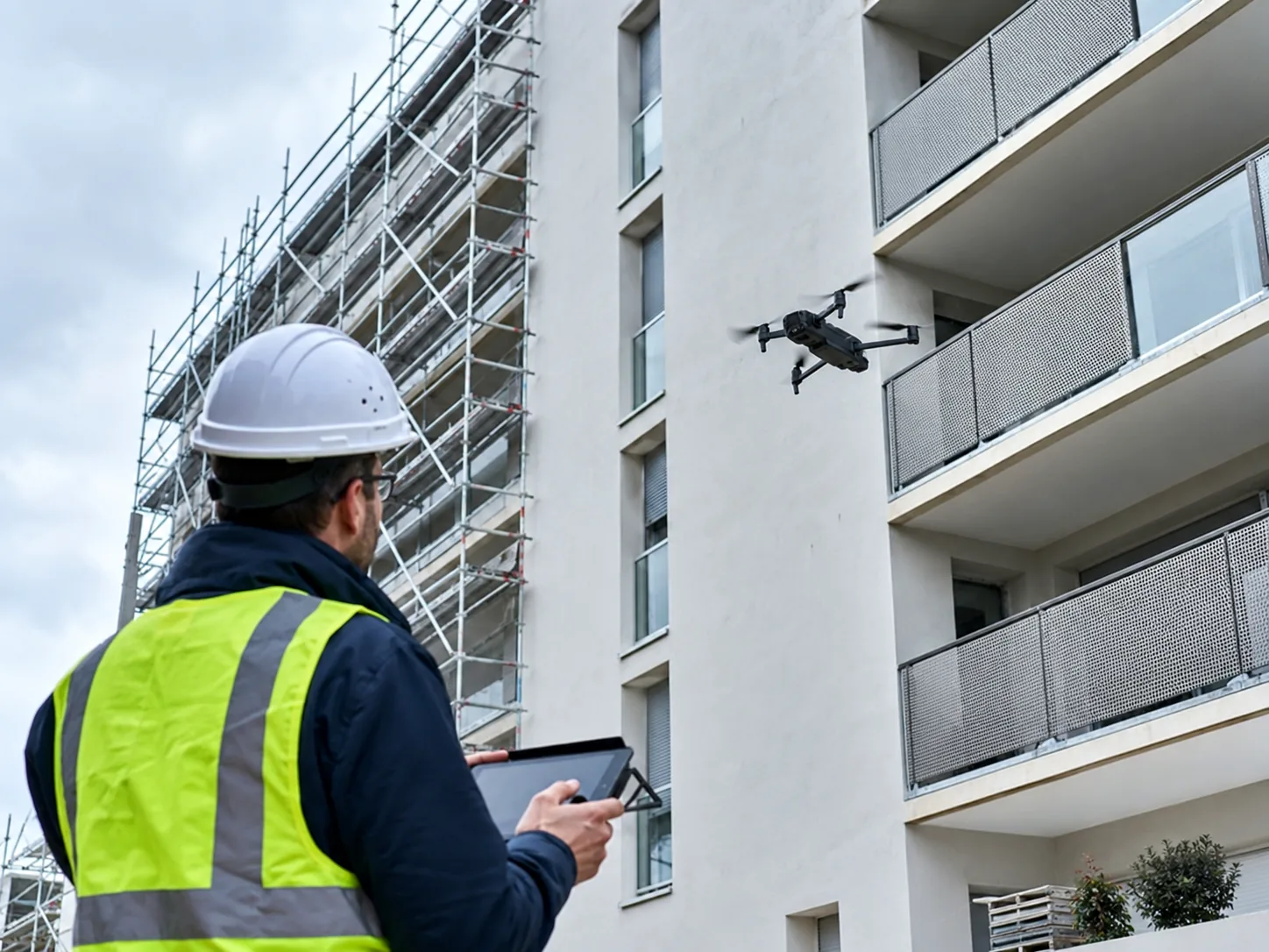 Collectivités — drone professionnel en mission