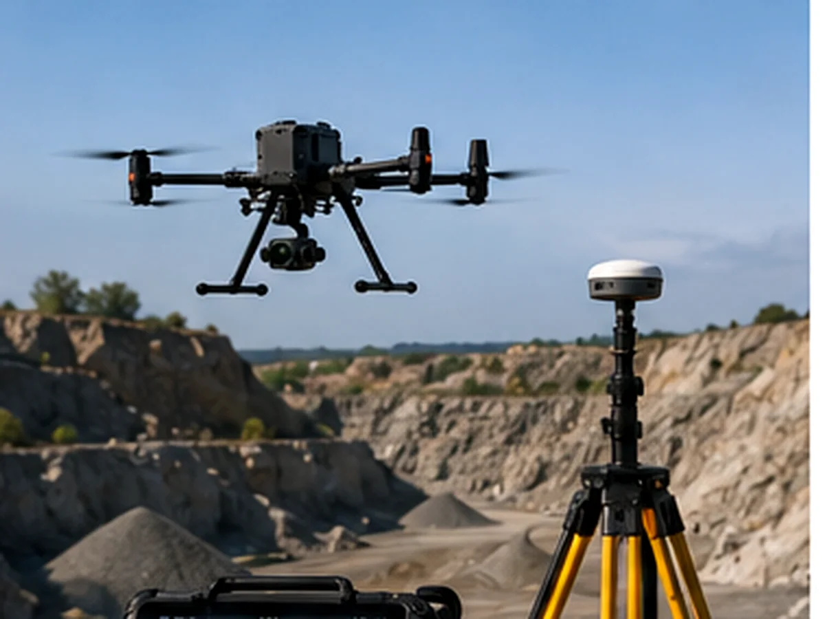 Relevé topographique au drone LiDAR et GNSS