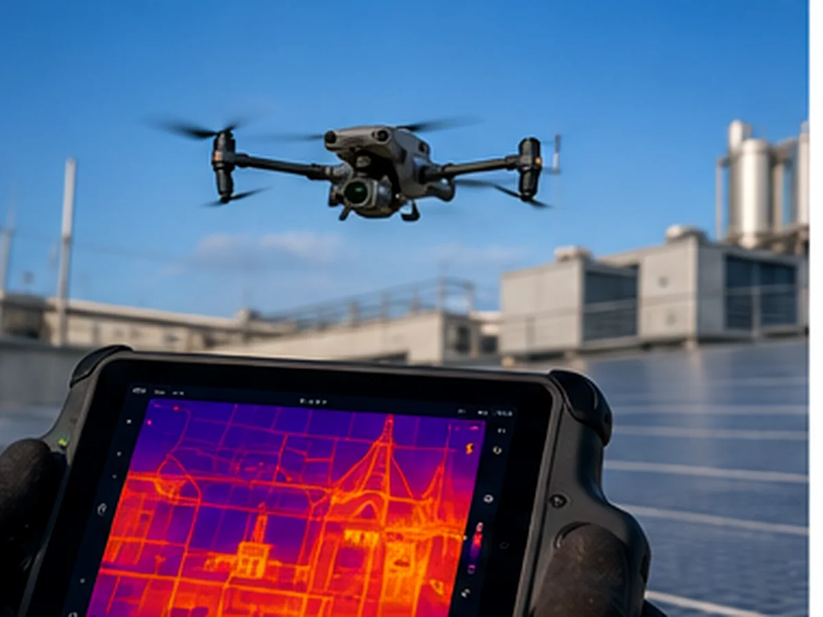 Thermographie de performance énergétique par drone